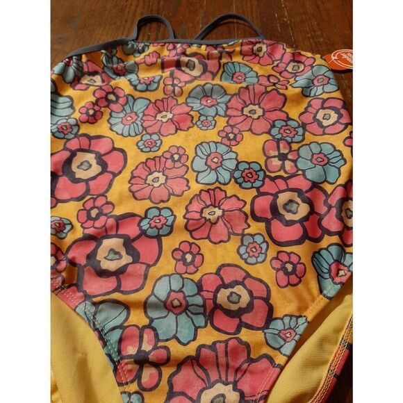 New Girl XL 14/16 Wonder Nation UPF50+ One Piece Swimsuit Bathing Suit NWT - Picture 2 of 3